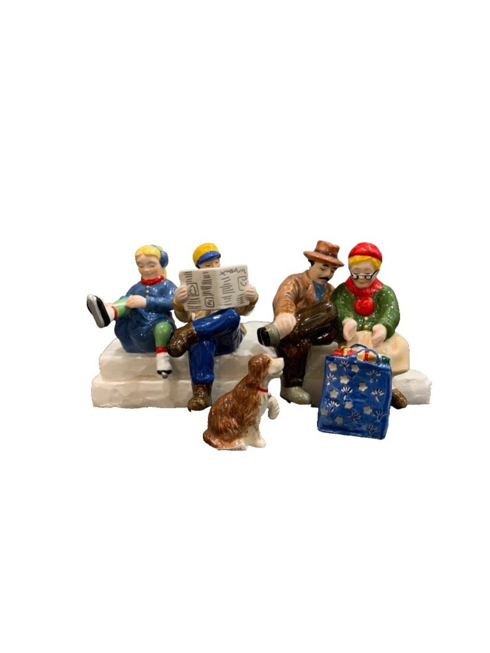 Department 56 Sitting In The Park (Set of 4) Figures Snow Village 56.55100